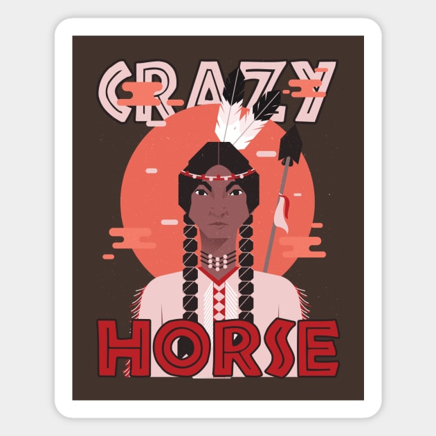 Crazy Horse Magnet by black8elise